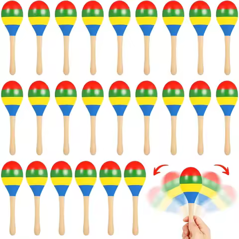 Maracas multicolores fête