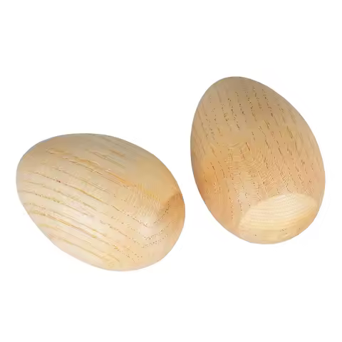 Duo shakers-œufs bois naturel
